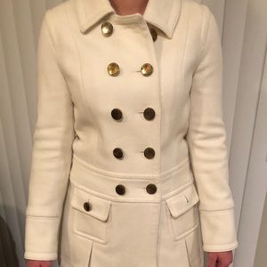 Express Women’s Winter White Military Coat